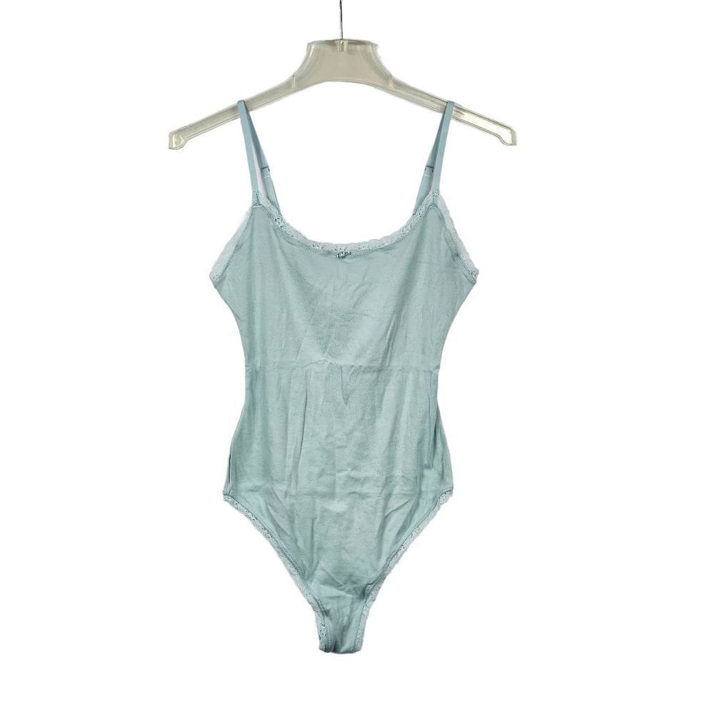 Skims pointelle logo bodysuit  Nwt